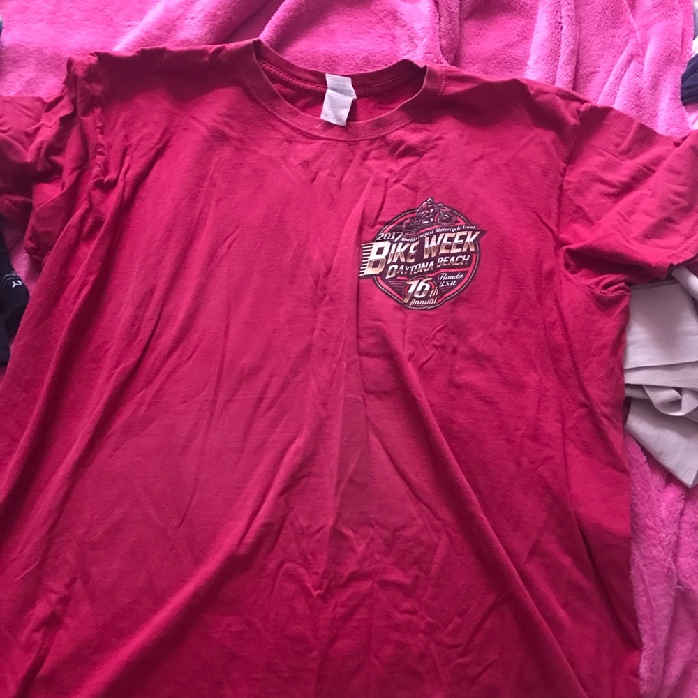 Daytona Beach Bike Week Graphic Tee 2017- Red